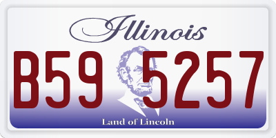 IL license plate B595257