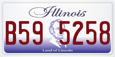 IL license plate B595258