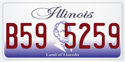 IL license plate B595259