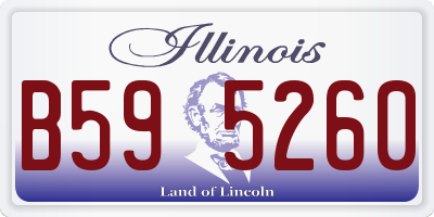 IL license plate B595260