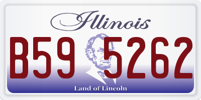 IL license plate B595262