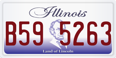 IL license plate B595263