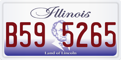 IL license plate B595265