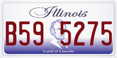 IL license plate B595275
