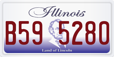 IL license plate B595280