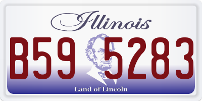IL license plate B595283