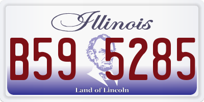 IL license plate B595285