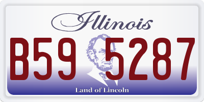 IL license plate B595287