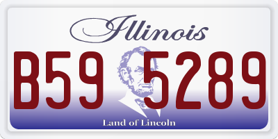 IL license plate B595289
