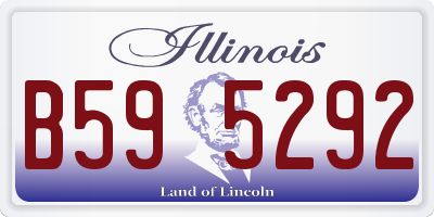 IL license plate B595292