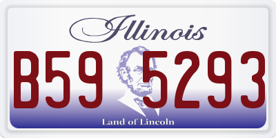 IL license plate B595293
