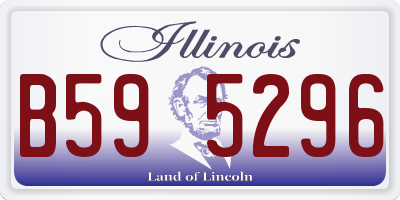 IL license plate B595296