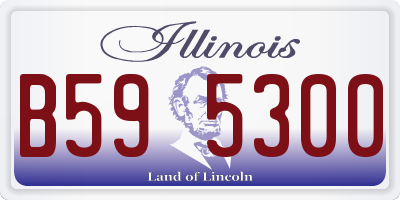 IL license plate B595300