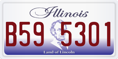 IL license plate B595301