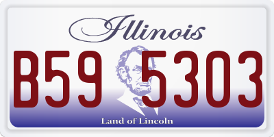 IL license plate B595303