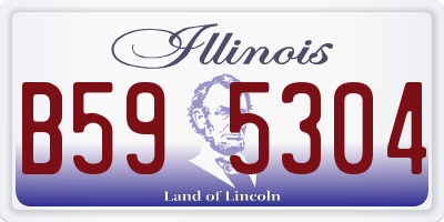 IL license plate B595304