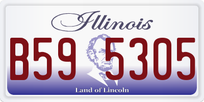 IL license plate B595305