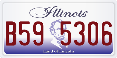 IL license plate B595306