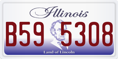 IL license plate B595308