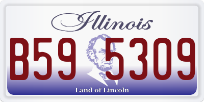 IL license plate B595309