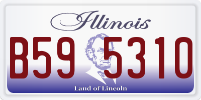 IL license plate B595310