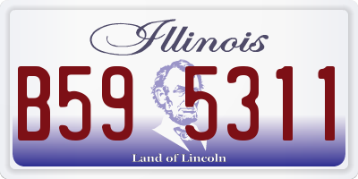 IL license plate B595311