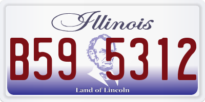 IL license plate B595312