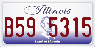 IL license plate B595315