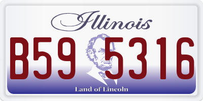 IL license plate B595316