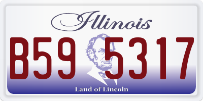 IL license plate B595317