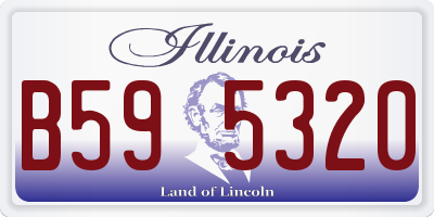 IL license plate B595320