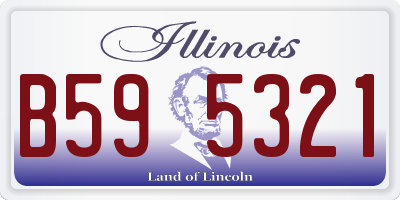IL license plate B595321