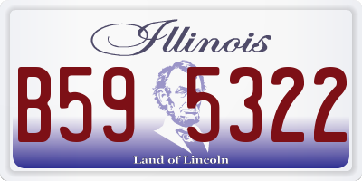 IL license plate B595322