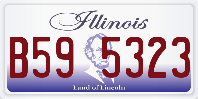 IL license plate B595323
