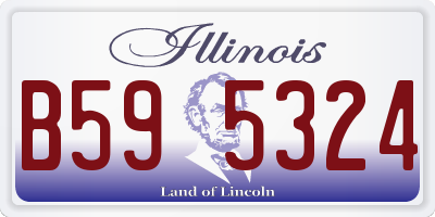IL license plate B595324