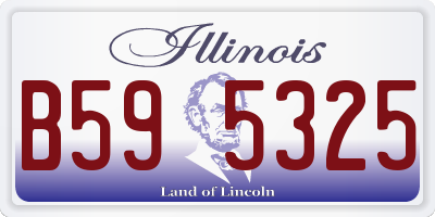IL license plate B595325