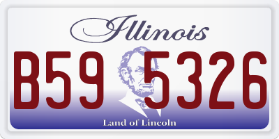 IL license plate B595326