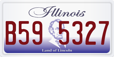 IL license plate B595327