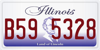 IL license plate B595328
