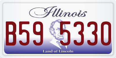 IL license plate B595330