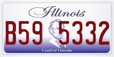 IL license plate B595332