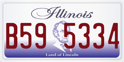 IL license plate B595334