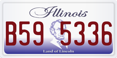IL license plate B595336