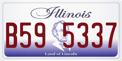 IL license plate B595337