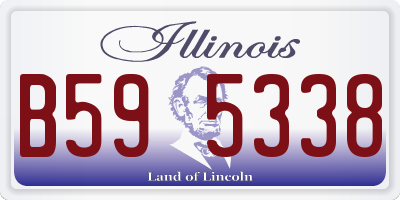IL license plate B595338