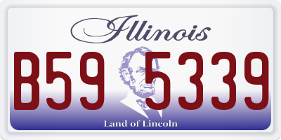 IL license plate B595339
