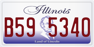 IL license plate B595340