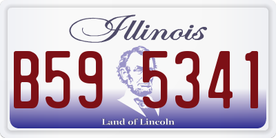 IL license plate B595341