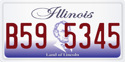 IL license plate B595345