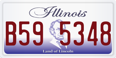 IL license plate B595348